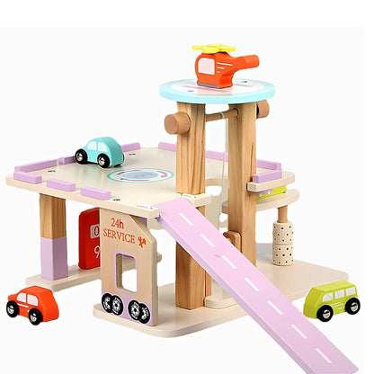 Mini Parking Lot - Wooden Toy