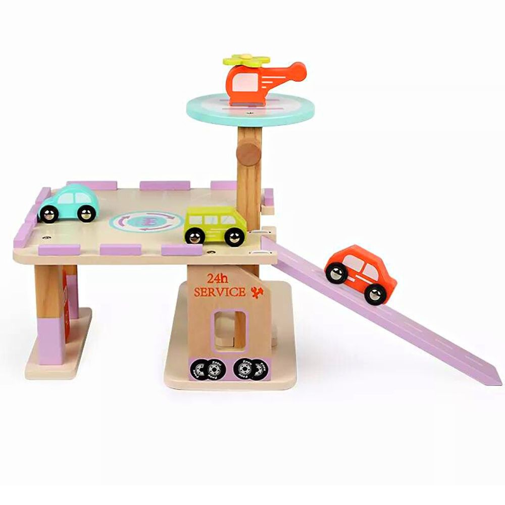 Mini Parking Lot - Wooden Toy