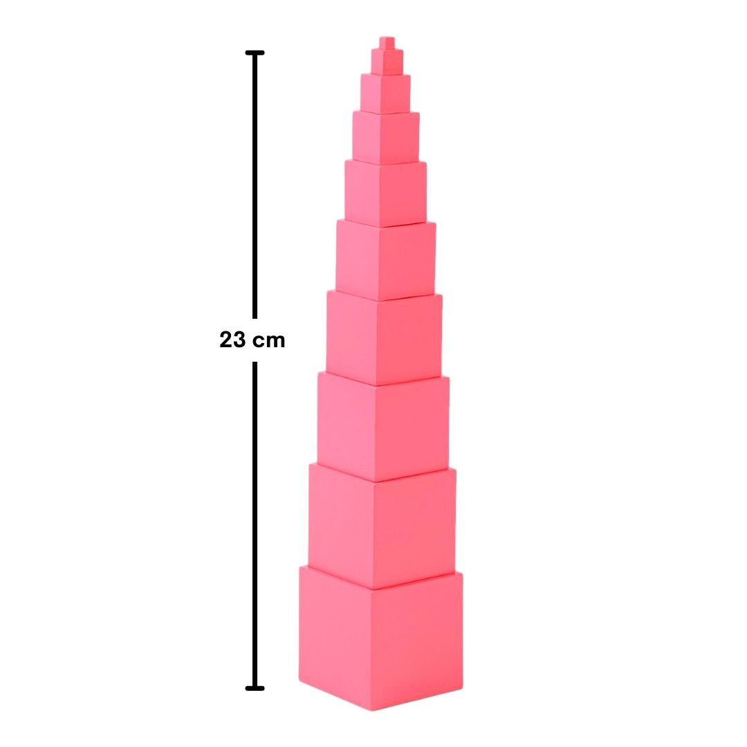 Pink Set Blocks 11 PCs Pink Tower Stacking Blocks – Preschool mall - Preschool Supplies ...