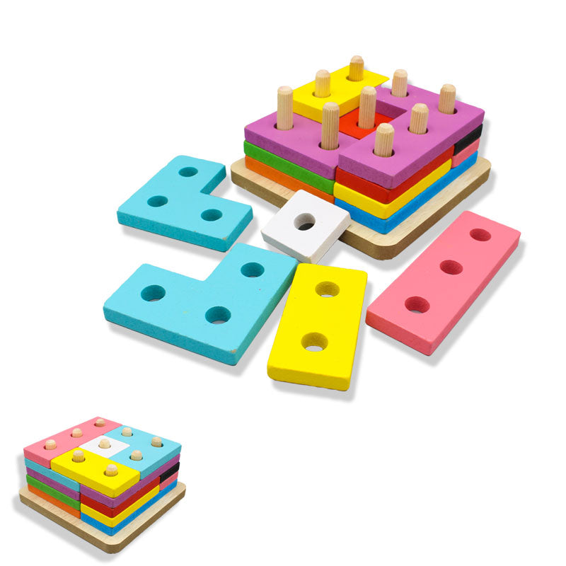 Wooden Assembled Shapes Blocks