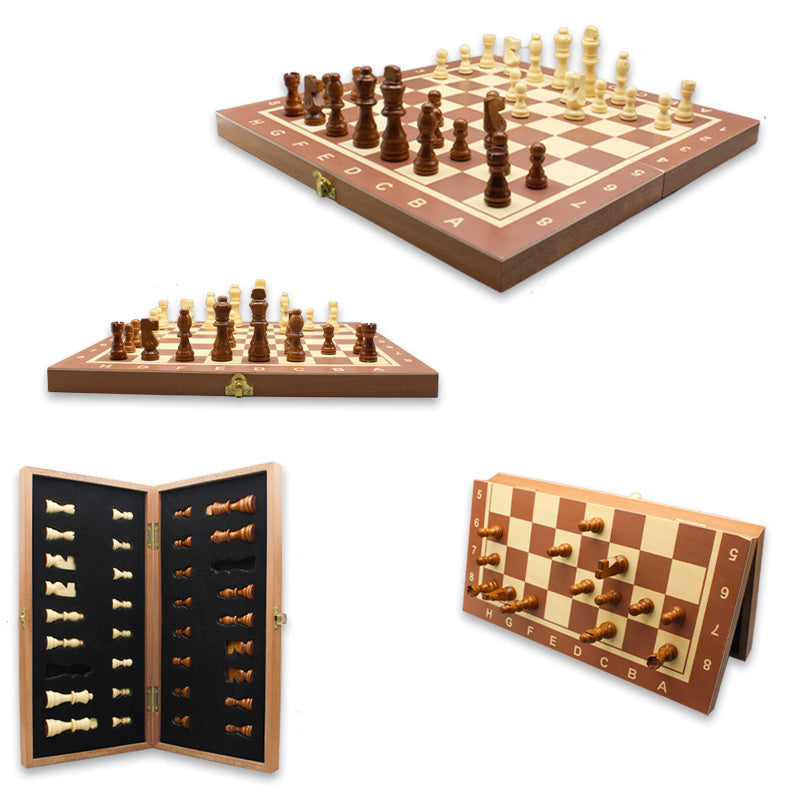 Wooden Magnetic International Chess (Small)