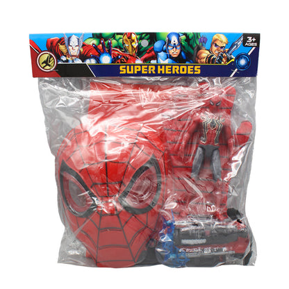 Spiderman Figure Glove Arrow Launch with Light Mask