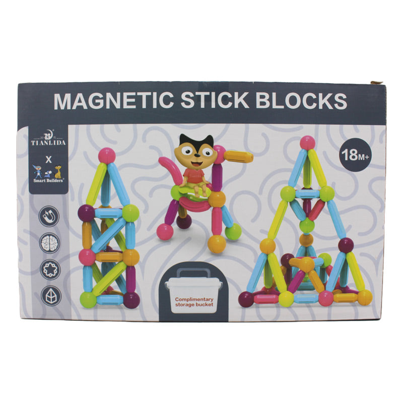 46Pcs Magnetic Sticks Blocks