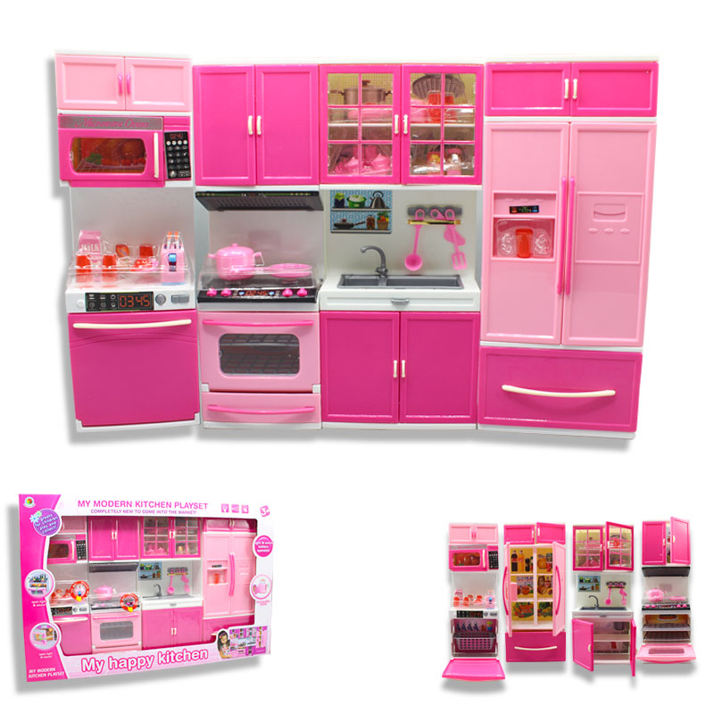 Modern Kitchen Play Set with Lights & Music