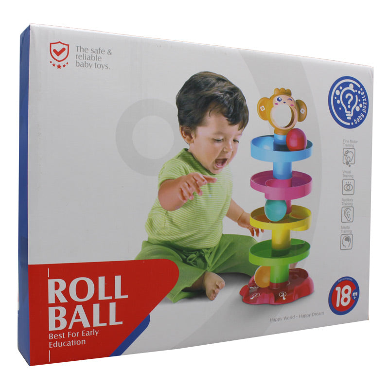 Monkey Roll Ball Drop Toy