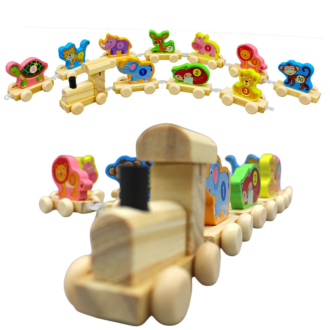 Wooden Animal Number(1-10) Train