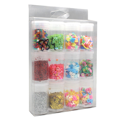 12 Pcs Colorful Sprinkles for Drawing & Nail Art