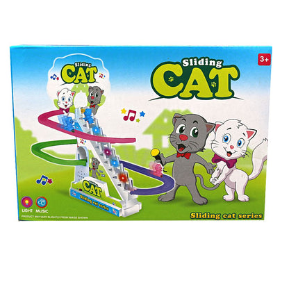 Sliding Cat Toy with Lights & Music