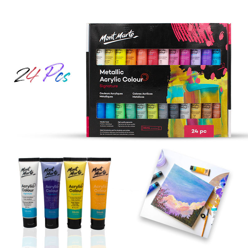 24 PCS Acrylic Color Paint Set