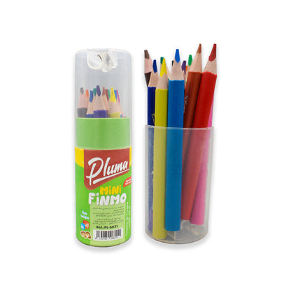 12 PCS Mini Pencils Colors with Sharpener