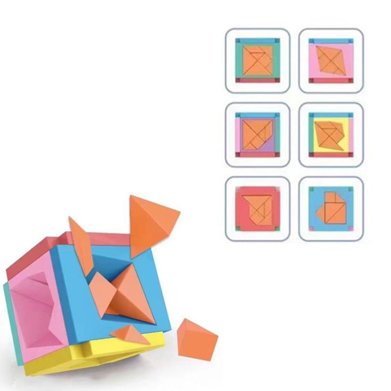 3D Tangram Puzzle Cube