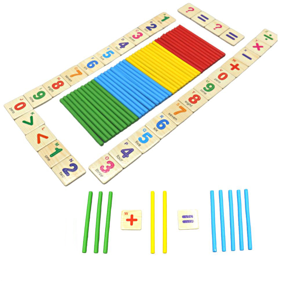 Wooden Mathematical Intelligent Stick & Numbers β Preschool mall ...