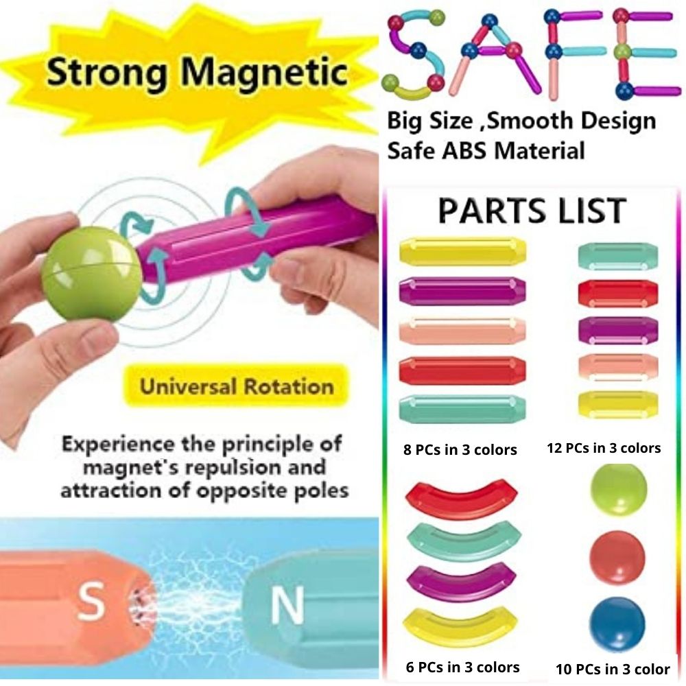 36 pcs magnetic stick educational toy (3)