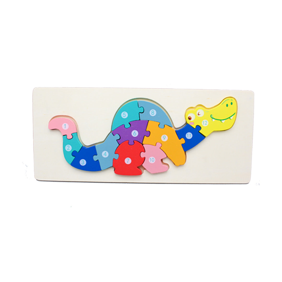 Wooden Dinosaur Number Jigsaw Puzzles