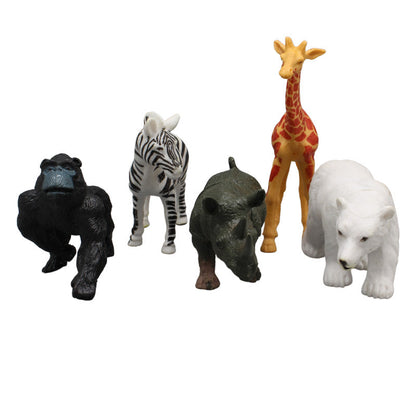 8PCs Plastic Animal World Toys