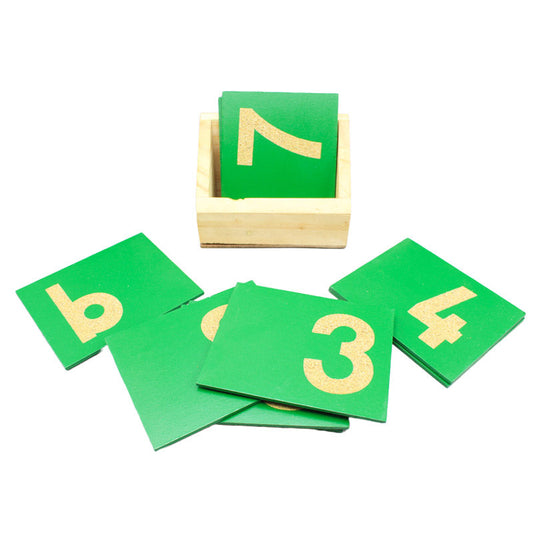 Montessori Number Sandpaper Letters with Boxes