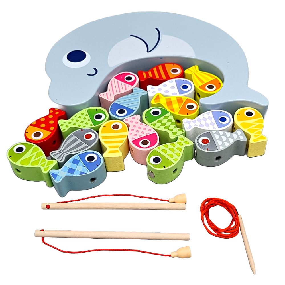 3 in 1 Wooden Fish Game