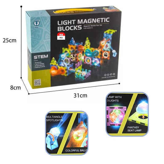 49 PCs Light Magnetic Blocks Educational Toy(STEM)