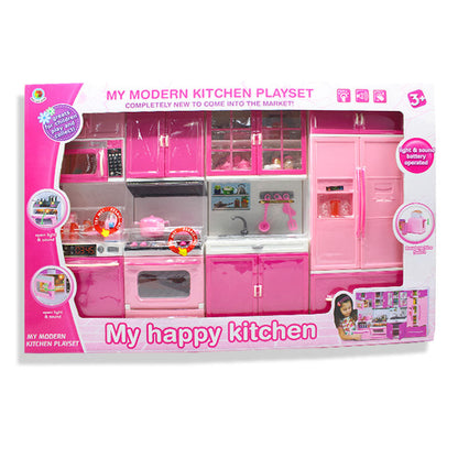 Modern Kitchen Play Set with Lights & Music