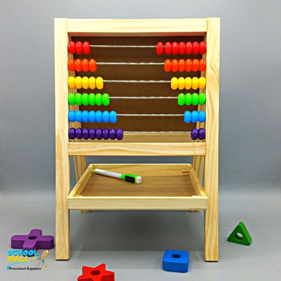 multifunctional computing frame and writing board wooden, educational toys, preschool, schoolmallpk