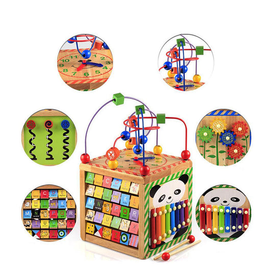 6in1 Wooden Activity Bead Maze