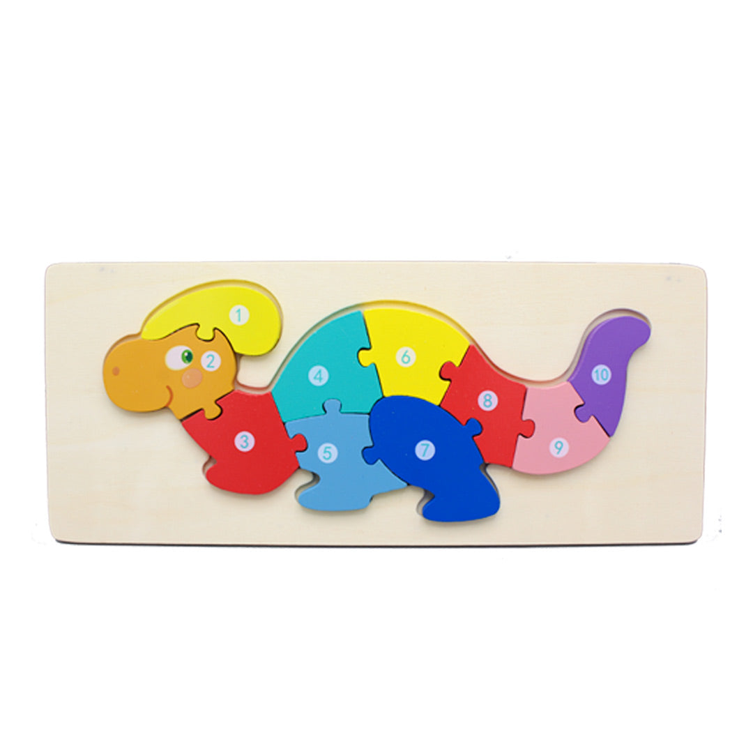 Wooden Dinosaur Number Jigsaw Puzzles
