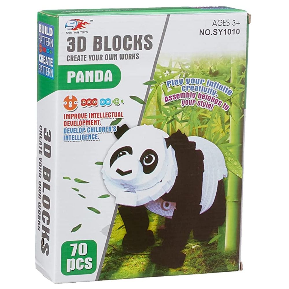 70PCs 3D Soft Blocks-Panda (2)