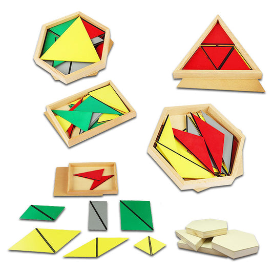 Wooden Montessori Constructive Triangle
