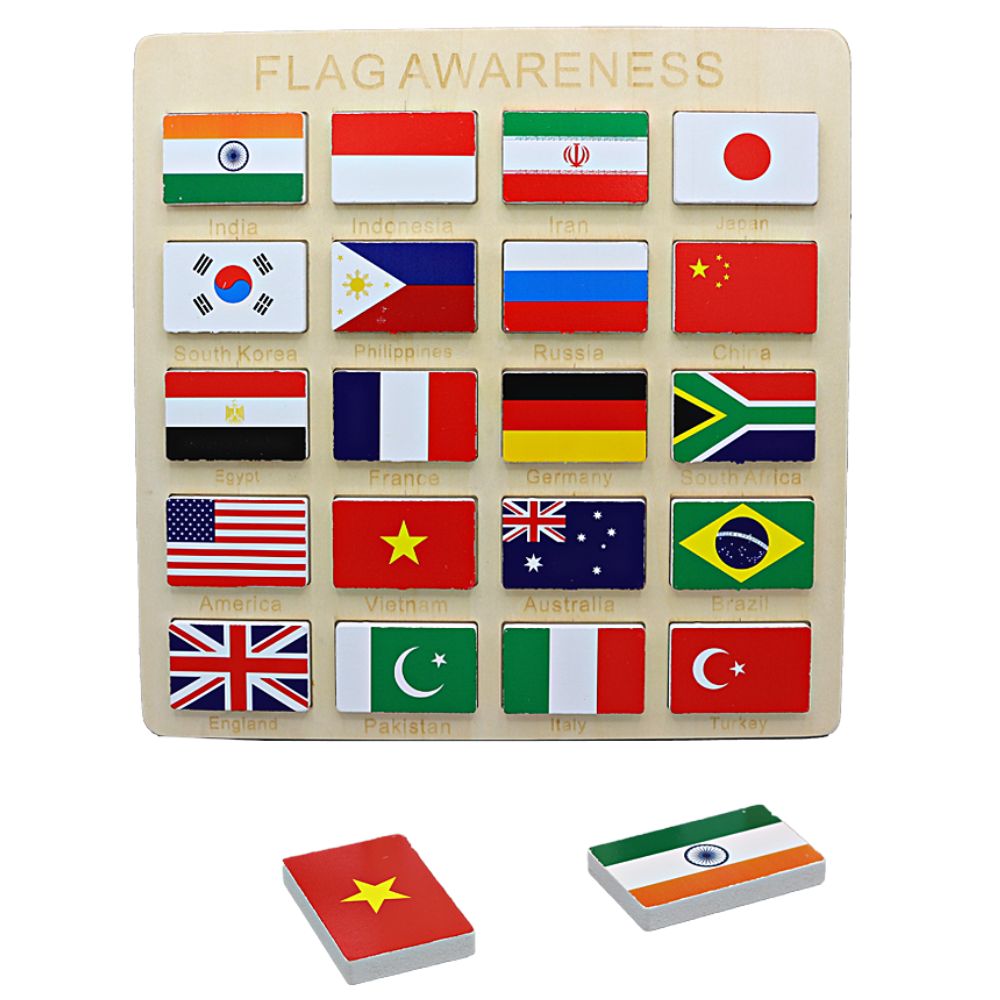 Flag Awareness Wooden Board