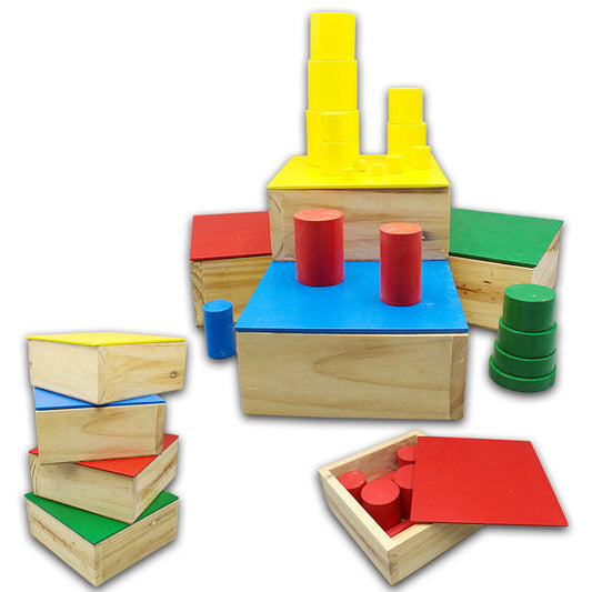 Montessori Wooden Knock Cylinder Set