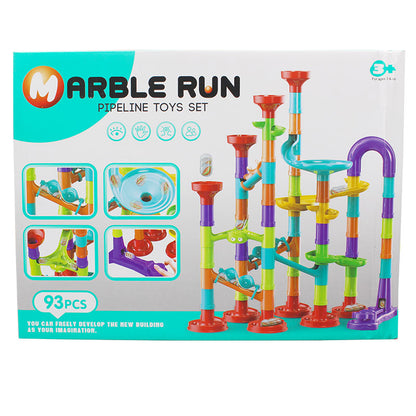 93 PCs Marble Run Pipeline Toy Set