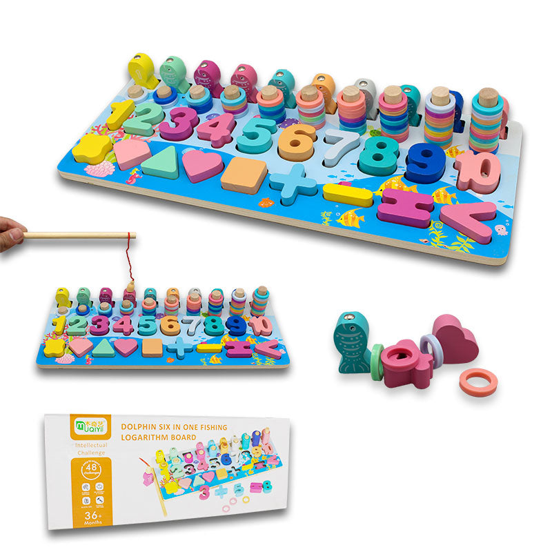 6 in 1 Fishing Logarithm Board – Preschool mall - Preschool Supplies ...