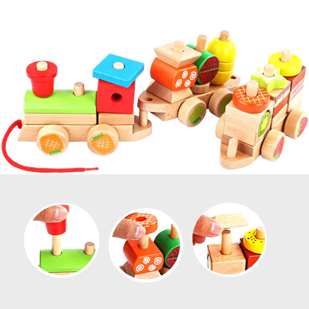 Wooden Blocks Train – preschoolmall