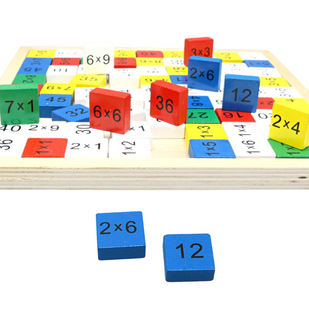 Wooden Multiplication Table Blocks – Preschool mall - Preschool ...