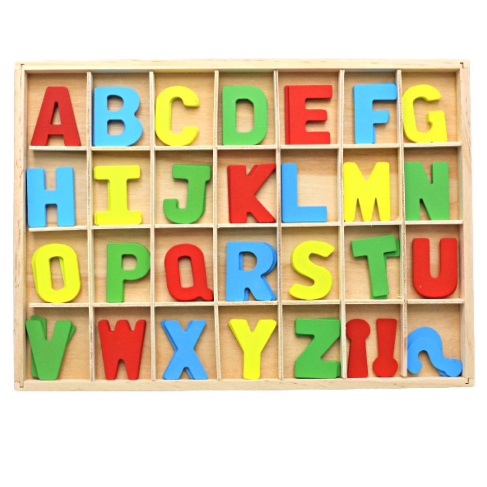 Wooden Dual Alphabets Board (2)