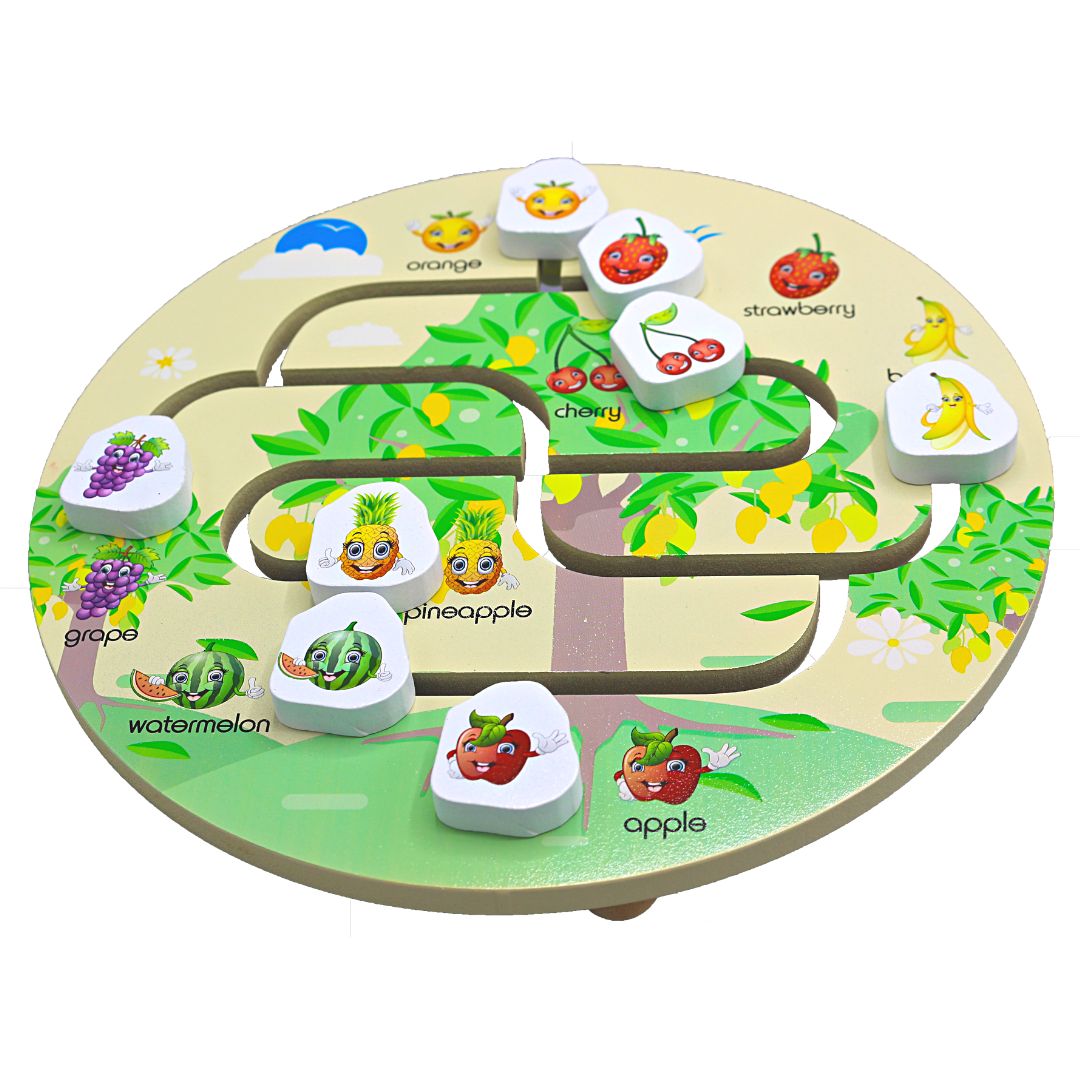 Wooden Fruit Maze Toy