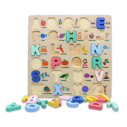 3D Capital Alphabets Learning Wooden Board – 957