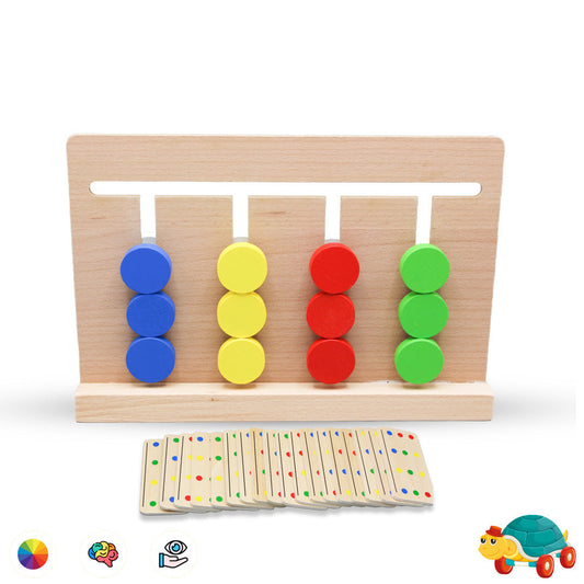 Wooden Four Color Game